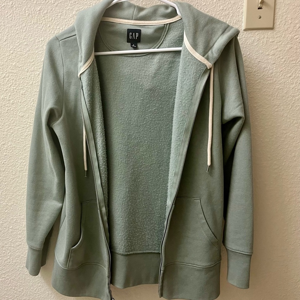 Vintage Sage Gap jacket with hood